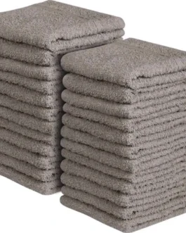 12x 100% EGYPTIAN COTTON TOWELS FACE CLOTH SOFT FLANNEL 500GSM