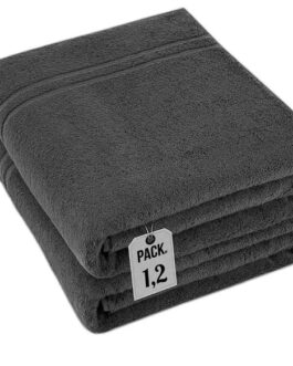 Pack of 2 Extra Large Super Jumbo Bath Sheets 100% Egyptian Cotton Super Soft Luxury Towel (100 x 200 cm)