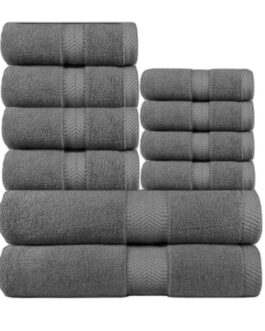 Luxury Soft 6 Piece 800GSM Towel Bale – 4 Hand Towels, 2 Bath Towels