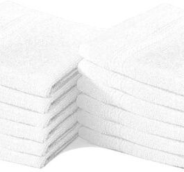 8 X Luxury Face Cloth Towel Set 100% Egyptian Cotton Soft Flannels Wash Cloths